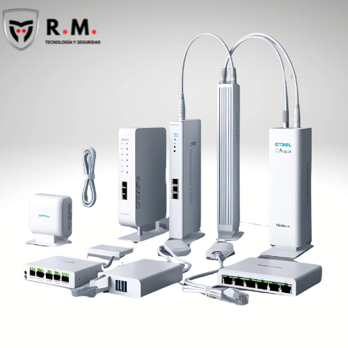 Imagen que muestra diferentes tipos de enlaces y redes informaticas