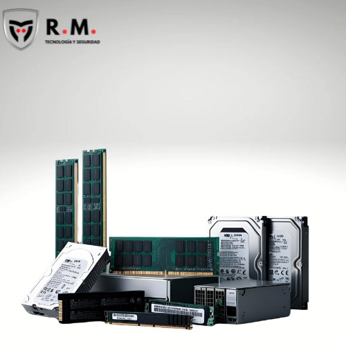 Imagen que muestra diferentes componentes de una computadora